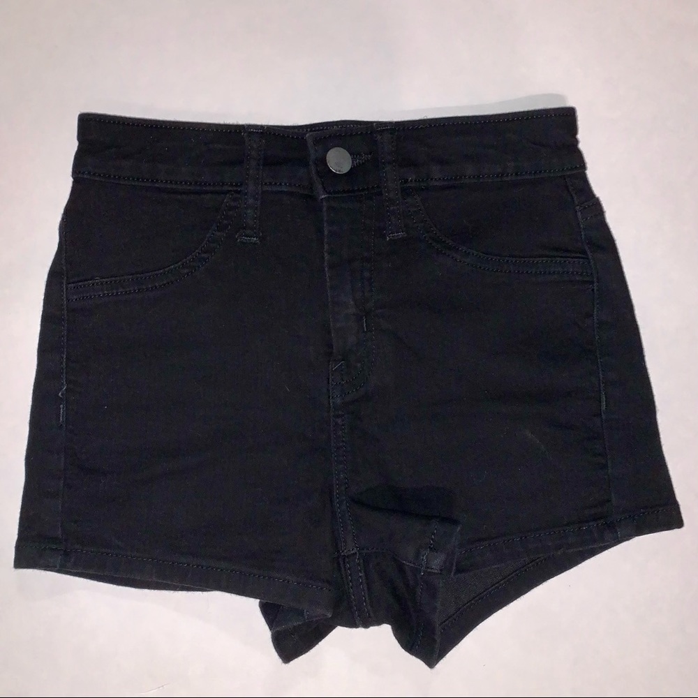 Wild Fable Black Denim Shorts, Size 00/24R